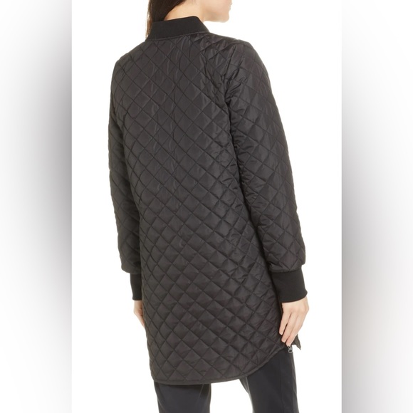 ZELLA Longline Quilted Bomber Jacket | Size M - Picture 2 of 10